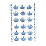 Acrylic Crown Stickers, 3/4-Inch, 8-Strips