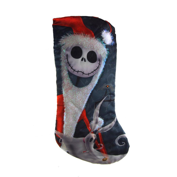 The Night Before Christmas Jack Skellington Satin Christmas Stocking, 19-Inch