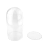 Plastic Dome Display Case w/ Clear Base, 6-inch, Medium