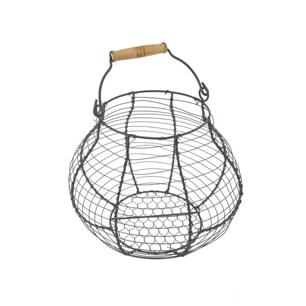 Wired Egg Basket and Handle, 8-3/4-Inch