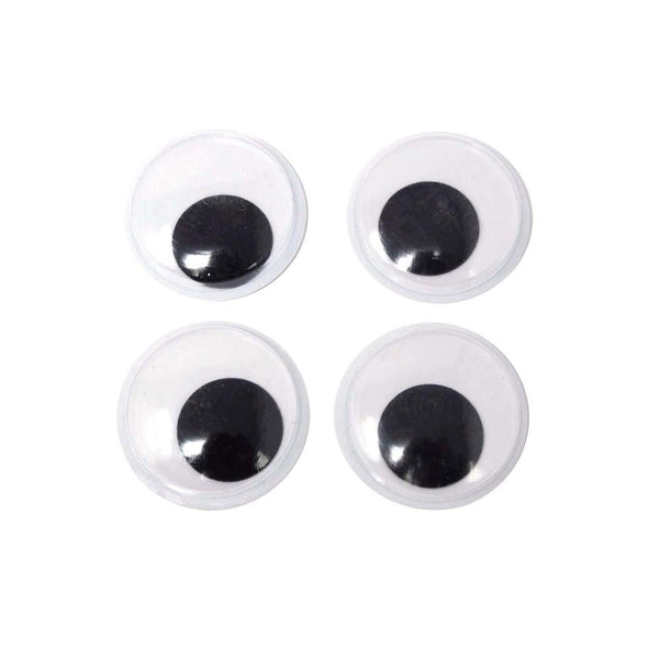 Medium Googly Eyes Self Adhesive Sticker, Black, 1-7/8-Inch, 4-Count