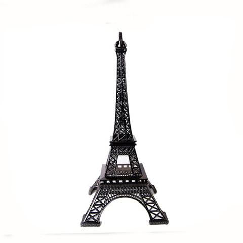 Metal Eiffel Tower Paris France Souvenir, 10-Inch, Black