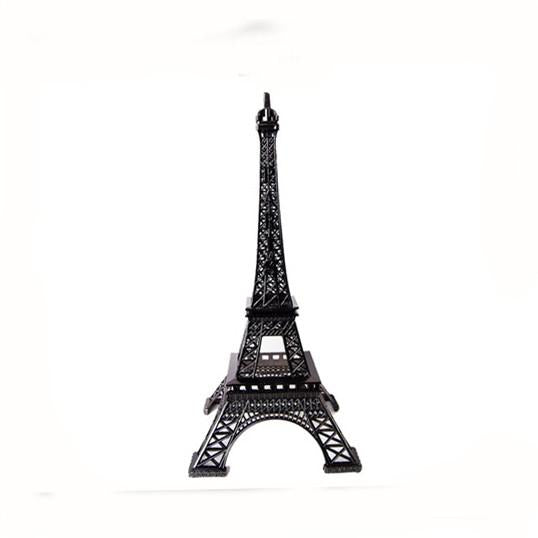 Metal Eiffel Tower Paris France Souvenir, 6-inch, Black