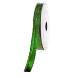 Solid Metallic Holiday Christmas Wired Ribbon, 3/8-Inch, 10 Yards