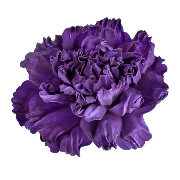 Large Scrunched Foam Wall Flowers, 19-Inch, Purple