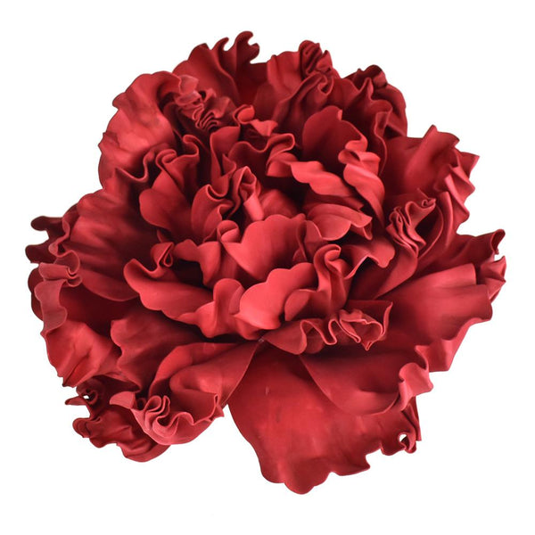 Large Scrunched Foam Wall Flowers, 19-Inch, Red