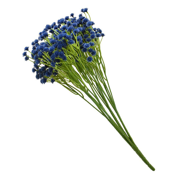 Artificial Baby's Breath Bush Spray, Blue, 15-Inch