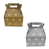 Glitter Polka Dot Cardboard Favor Box, 8-Inch, 3-Count