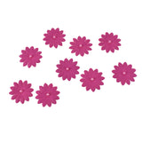 Handmade Paper Floral Embellishments With Pearls, 1-Inch, 32-Piece