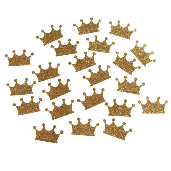 Glitter Paper Crowns, Gold, 1-1/2-Inch, 16-Count