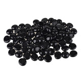 Flat Glass Marble Gems, 15-Ounce, 80-Count, Black