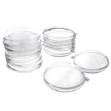 Fillable Plastic Clear Oval Ornament, 2-3/4-Inch, 12-Count