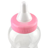 Jumbo Plastic Baby Milk Bottle Coin Bank, 15-Inch, Light Pink