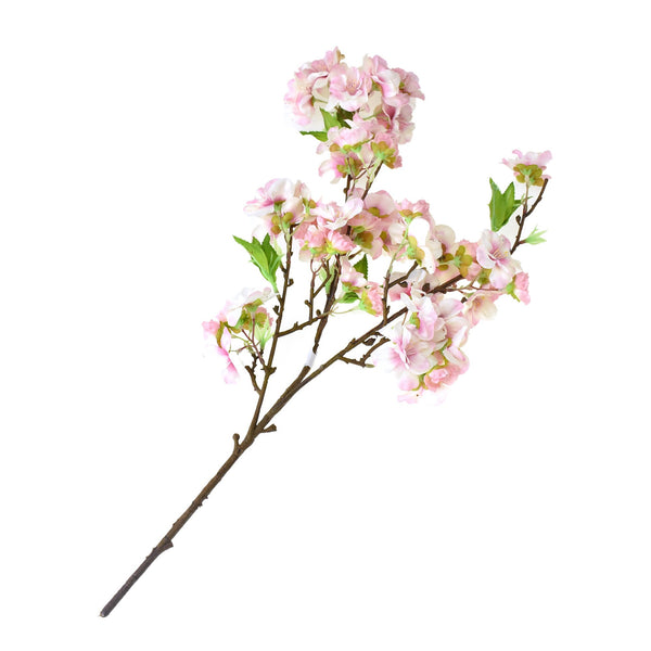 Artificial Cherry Blossom Floral Spray Pick, 19-Inch, Pink