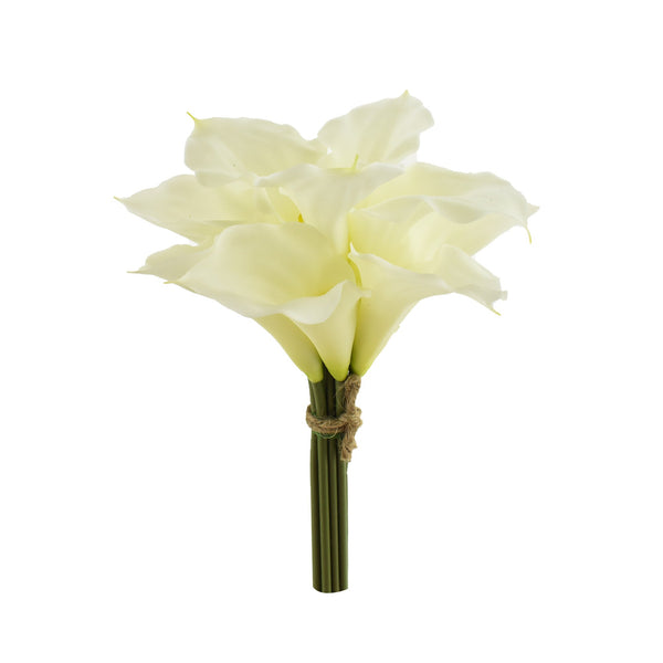 Artificial Calla Lily Spray Bundle, White, 11-Inch