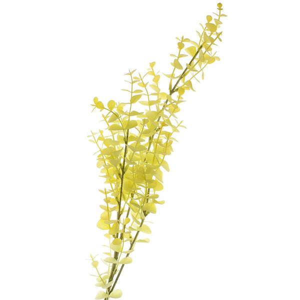 Artificial Eucalyptus Leaf Spray, Light Yellow, 31-1/2-Inch