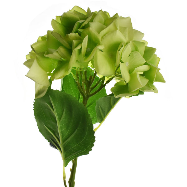 Artificial Hydrangea Spray, Green, 22-1/2-Inch