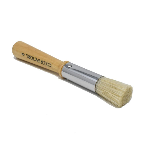 Wooden Stencil Brush #2, 4-3/4-Inch