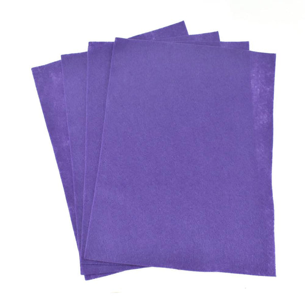 Premium Craft Felt Sheets, 8-1/2-Inch x 11-Inch, 5-Count, Purple