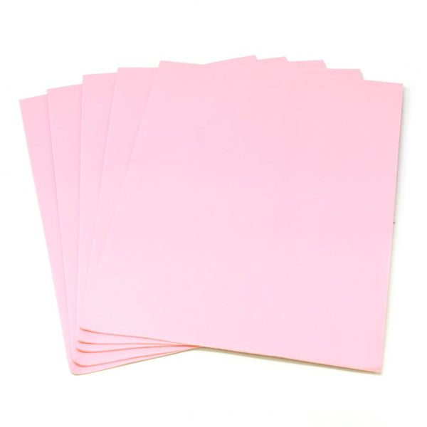 Plain EVA Foam Sheets, 9-Inch x 12-Inch, 5-Piece, Light Pink