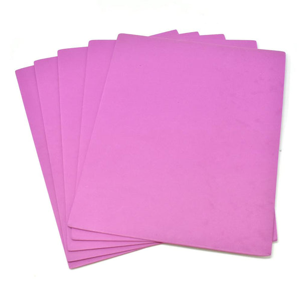 Plain EVA Foam Sheets, 9-Inch x 12-Inch, 5-Piece, Purple