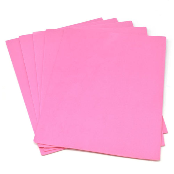 Plain EVA Foam Sheets, 9-Inch x 12-Inch, 5-Piece, Princess Pink