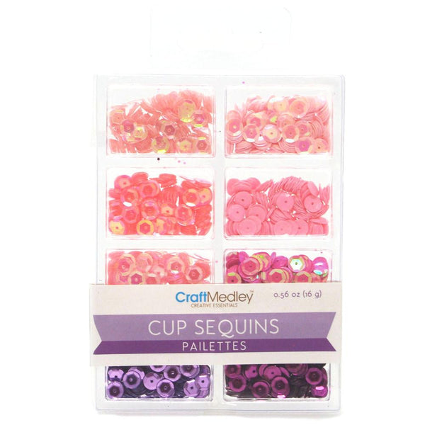 Loose Cup Sequins Palettes, Princess, 6mm, 16-gram