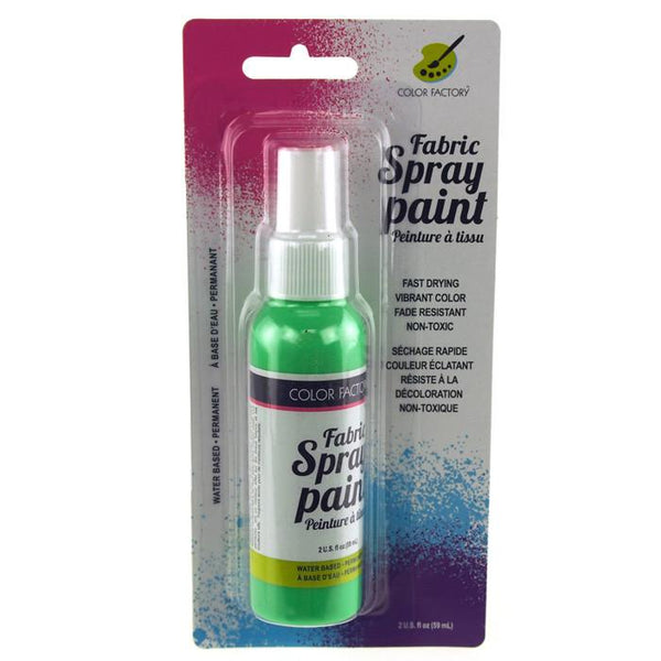 Fabric Color Spray Paint, 59mL, 5-Inch, Neon Green