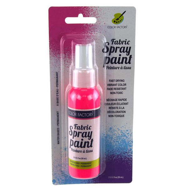 Fabric Color Spray Paint, 59mL, 5-Inch, Neon Pink