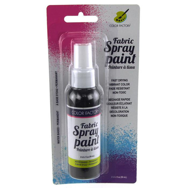 Fabric Color Spray Paint, 59mL, 5-Inch, Black