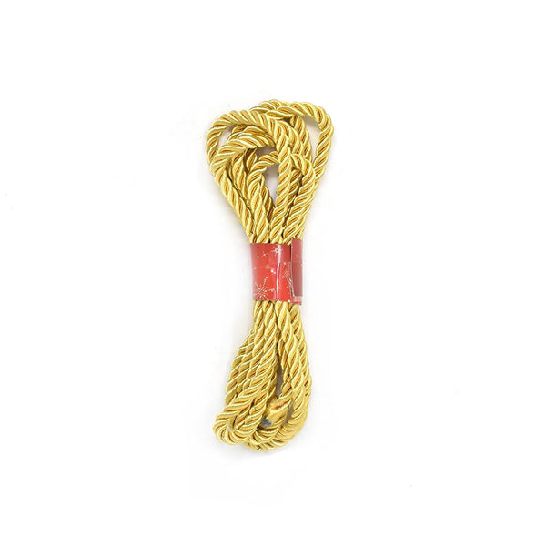 Holiday Essentials Metallic 3-Ply Braided Cord, 6-1/2-Feet, Gold