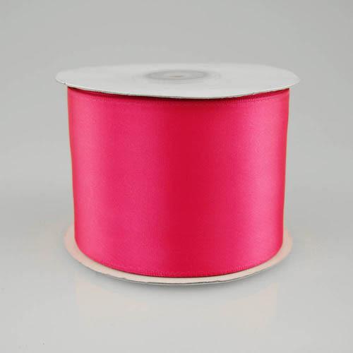 Double Faced Satin Ribbon, 2-1/2-inch, 25-yard, Hot Pink