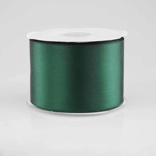 Double Faced Satin Ribbon, 2-1/2-inch, 25-yard, Hunter Green