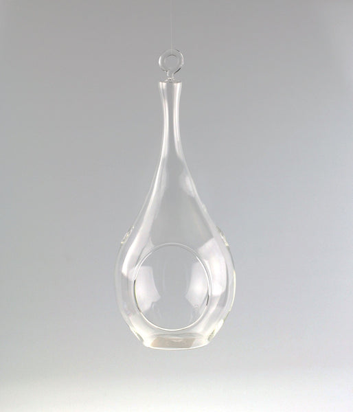 Raindrop Glass Terrarium Air Plant Home Decor, 9-1/2-inch