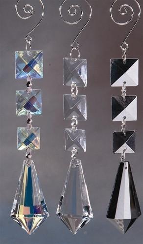 Acrylic Chandelier Crystals, Icicle Link, 7-Inch