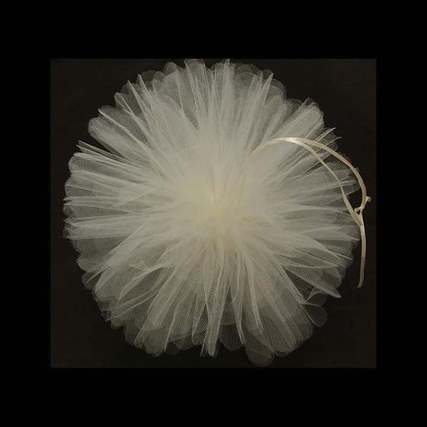 Tulle Pom Poms Ball Centerpiece, 4-Piece, 12-Inch, Ivory