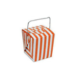 Striped Mini Take Out Boxes with Wire Handle, 1-5/8-inch, 12-Piece