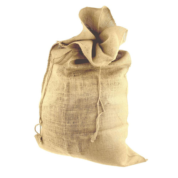 High Quality Natural Burlap Drawstring Santa Sack, Natural, 24 x 40-Inch