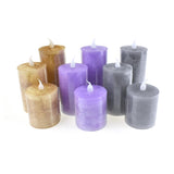 Battery Operated LED Votive Candle with Built-In Timer