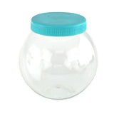 Plastic Round Favor Container with Lid, 4-1/2-Inch, Large