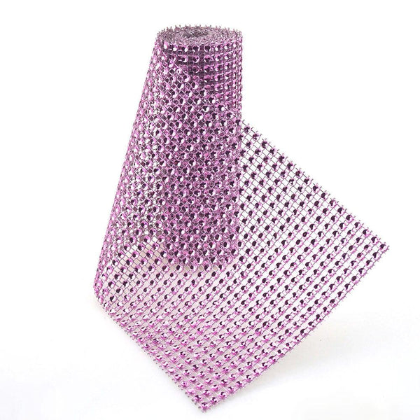 Rhinestone Mesh Wrap Roll, 4-3/4-Inch, 1-Yard Lavender