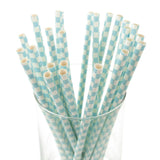 Race Car Checkered Paper Straws, 7-3/4-Inch, 25-Piece