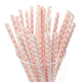 Race Car Checkered Paper Straws, 7-3/4-Inch, 25-Piece