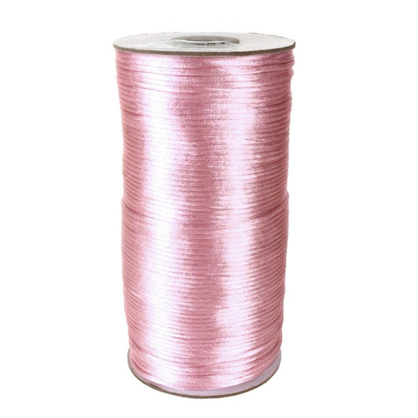 Satin Rattail Cord Chinese Knot, 1/16-Inch, 200 Yards, Light Pink