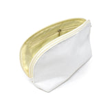 Oval Cotton Muslin Cosmetic Makeup Bag, 5-1/2-Inch