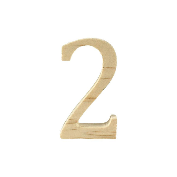 Pine Standing Wood Number 2, 2-Inch, 3-Count