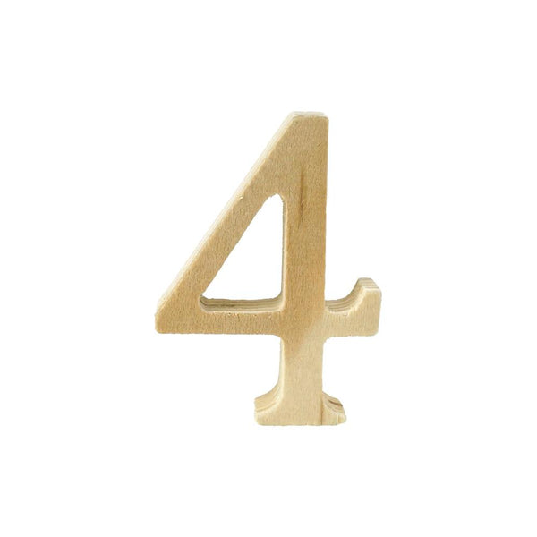 Pine Standing Wood Number 4, 2-Inch, 3-Count