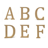 Smooth Pressed Board Wood Serif Letter, Natural, 5-1/8-Inch, A