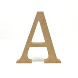 Smooth Pressed Board Wood Serif Letter, Natural, 5-1/8-Inch, A