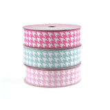 Hounds Tooth Glitter Grosgrain Ribbon, 7/8-inch, 4-yard